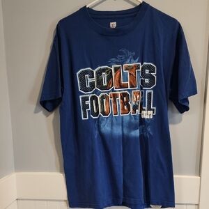 NFL Blue Colts Football Short Sleeve Tee